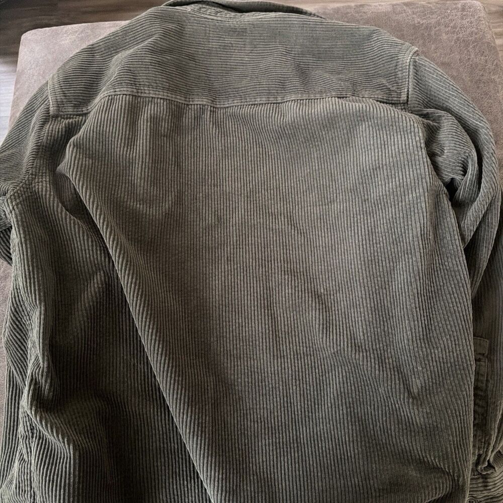 Original Use Women’s Long Sleeve corduroy Large Green Button Down Shirt - Picture 6 of 6